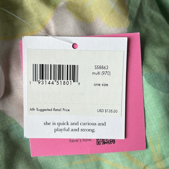 KATE SPADE SWIM WRAP COVERUP SKIRT SIZE OS MSRP $135.00 NWT - Picture 6 of 7